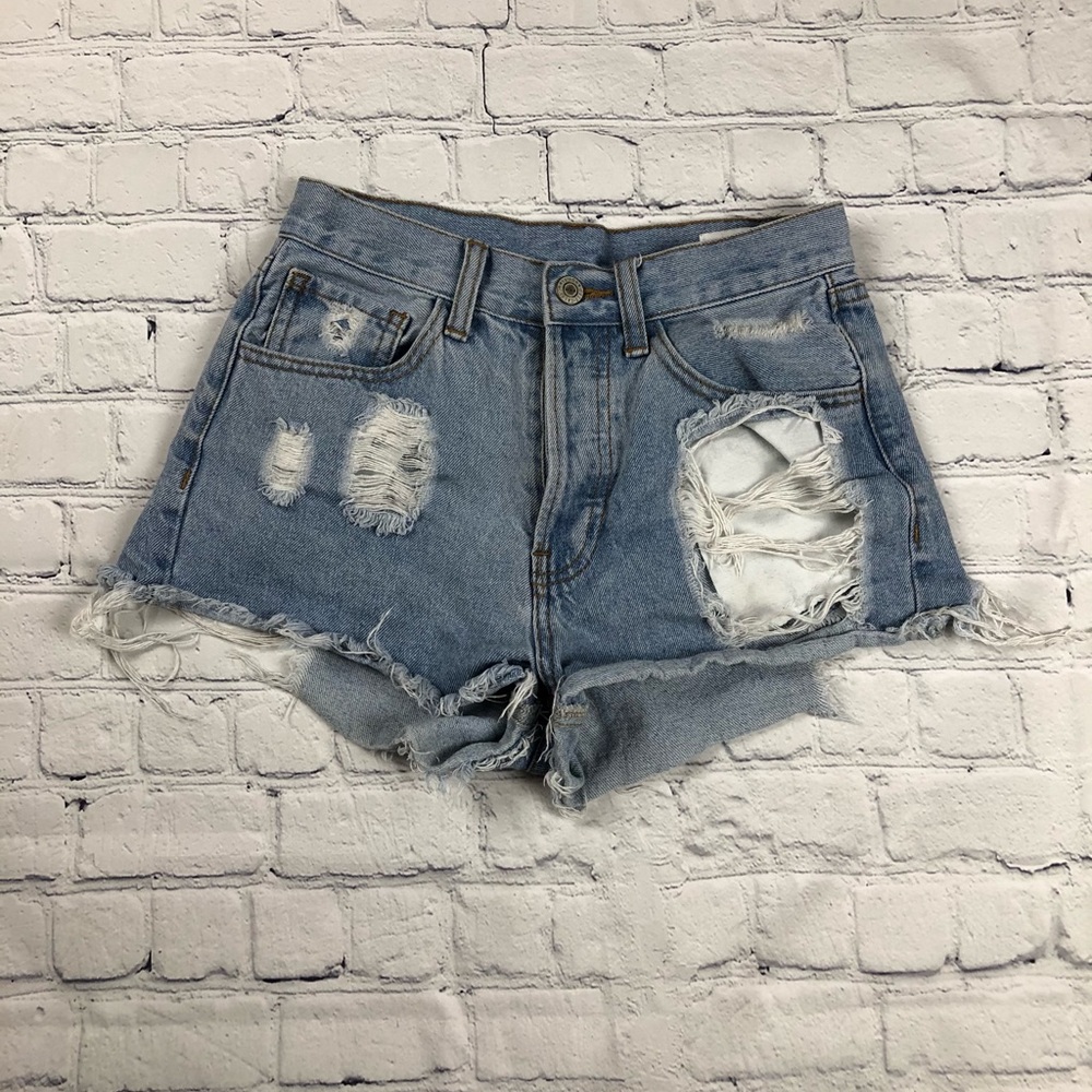 John Galt Jean Shorts
